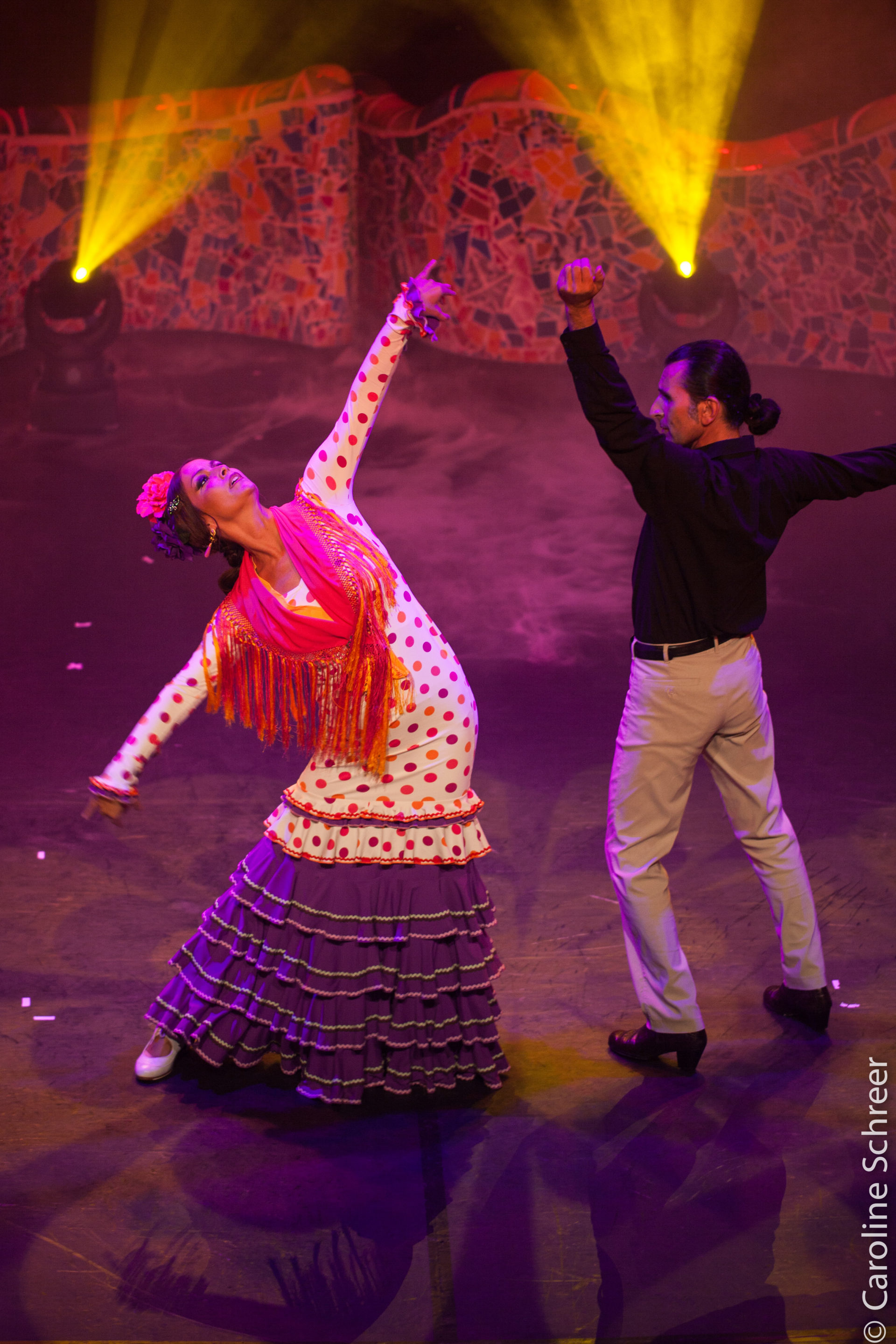 Flamenco Paartanz auf der Bühne